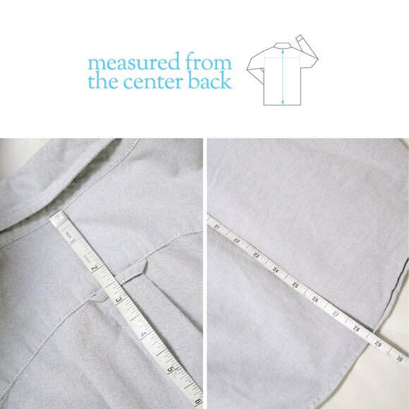 UNIQLO - Men's Grey Long Sleeve Button Down Shirt - Size M Slim Fit - Picture 6 of 7